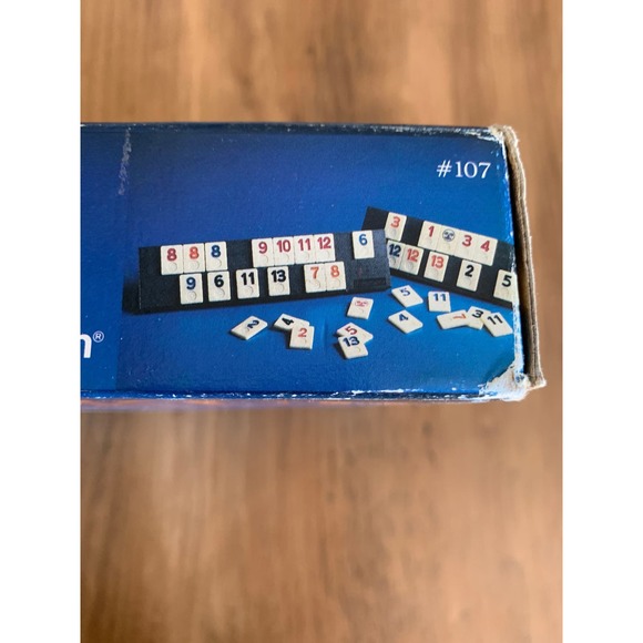 DELUXE Pressman Rummikub Vintage Classic Tile Game 1990 Vinyl Travel Case - Picture 5 of 11